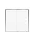 Connect 55 1/2-57 x 57 in. 6mm Sliding Tub Door for Alcove Installation with Clear glass in Chrome