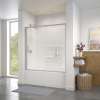 Connect 57-58 1/2 x 57 in. 6mm Sliding Tub Door for Alcove Installation with Clear glass in Chrome