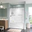 Uptown 56-59 x 58 in. 8 mm Bypass Tub Door for Alcove Installation with Clear glass in Chrome