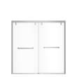 Uptown 56-59 x 58 in. 8 mm Bypass Tub Door for Alcove Installation with Clear glass in Chrome
