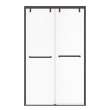 Uptown 44-47 x 76 in. 8 mm Bypass Shower Door for Alcove Installation with Clear glass in Dark Bronze