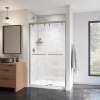 Uptown 44-47 x 76 in. 8 mm Bypass Shower Door for Alcove Installation with Clear glass in Brushed Nickel