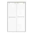 Uptown 44-47 x 76 in. 8 mm Bypass Shower Door for Alcove Installation with Clear glass in Brushed Nickel