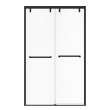 Uptown 44-47 x 76 in. 8 mm Bypass Shower Door for Alcove Installation with Clear glass in Matte Black