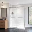 Uptown 56-59 x 76 in. 8 mm Bypass Shower Door for Alcove Installation with Clear glass in Chrome