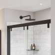 Uptown 56-59 x 76 in. 8 mm Bypass Shower Door for Alcove Installation with Clear glass in Dark Bronze