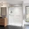 Uptown 56-59 x 76 in. 8 mm Bypass Shower Door for Alcove Installation with Clear glass in Brushed Nickel