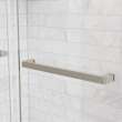 Uptown 56-59 x 76 in. 8 mm Bypass Shower Door for Alcove Installation with Clear glass in Brushed Nickel
