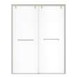 Uptown 56-59 x 76 in. 8 mm Bypass Shower Door for Alcove Installation with Clear glass in Brushed Nickel