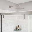 Uptown 44-47 x 76 in. 8 mm Sliding Shower Door for Alcove Installation with Clear glass in Chrome