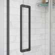 Uptown 44-47 x 76 in. 8 mm Sliding Shower Door for Alcove Installation with Clear glass in Dark Bronze