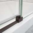 Uptown 44-47 x 76 in. 8 mm Sliding Shower Door for Alcove Installation with Clear glass in Dark Bronze