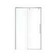 Uptown 44-47 x 76 in. 8 mm Sliding Shower Door for Alcove Installation with Clear glass in Chrome & White Marble