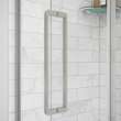 Uptown 44-47 x 76 in. 8 mm Sliding Shower Door for Alcove Installation with Clear glass in Brushed Nickel