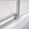 Uptown 44-47 x 76 in. 8 mm Sliding Shower Door for Alcove Installation with Clear glass in Brushed Nickel