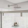 Uptown 44-47 x 76 in. 8 mm Sliding Shower Door for Alcove Installation with Clear glass in Brushed Nickel