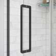 Uptown 44-47 x 76 in. 8 mm Sliding Shower Door for Alcove Installation with Clear glass in Matte Black