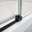 Uptown 44-47 x 76 in. 8 mm Sliding Shower Door for Alcove Installation with Clear glass in Matte Black