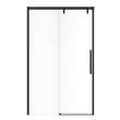 Uptown 44-47 x 76 in. 8 mm Sliding Shower Door for Alcove Installation with Clear glass in Matte Black