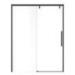 Uptown 56-59 x 76 in. 8 mm Sliding Shower Door for Alcove Installation with Clear glass in Dark Bronze