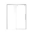 Uptown 56-59 x 76 in. 8 mm Sliding Shower Door for Alcove Installation with Clear glass in Chrome & White Marble