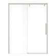 Uptown 56-59 x 76 in. 8 mm Sliding Shower Door for Alcove Installation with Clear glass in Brushed Nickel