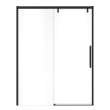 Uptown 56-59 x 76 in. 8 mm Sliding Shower Door for Alcove Installation with Clear glass in Matte Black