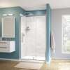 Uptown 45-47 x 76 in. 8 mm Pivot Shower Door for Alcove Installation with Clear glass in Chrome