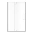 Uptown 45-47 x 76 in. 8 mm Pivot Shower Door for Alcove Installation with Clear glass in Brushed Nickel