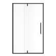 Uptown 45-47 x 76 in. 8 mm Pivot Shower Door for Alcove Installation with Clear glass in Matte Black