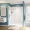 Uptown 57-59 x 76 in. 8 mm Pivot Shower Door for Alcove Installation with Clear glass in Chrome
