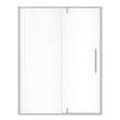 Uptown 57-59 x 76 in. 8 mm Pivot Shower Door for Alcove Installation with Clear glass in Brushed Nickel