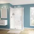 Uptown Return Panel for 36 in. Base with Clear glass in Chrome