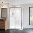 Uptown Return Panel for 36 in. Base with Clear glass in Chrome