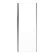 Uptown Return Panel for 36 in. Base with Clear glass in Chrome