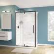 Uptown Return Panel for 36 in. Base with Clear glass in Dark Bronze