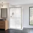 Uptown Return Panel for 36 in. Base with Clear glass in Brushed Nickel