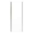 Uptown Return Panel for 36 in. Base with Clear glass in Brushed Nickel