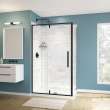 Uptown Return Panel for 36 in. Base with Clear glass in Matte Black