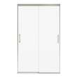 Incognito 76 44-47 x 76 in. 8mm Bypass Shower Door for Alcove Installation with Clear glass in Brushed Nickel