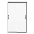 Incognito 76 44-47 x 76 in. 8mm Bypass Shower Door for Alcove Installation with Clear glass in Matte Black