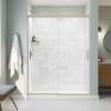 Incognito 76 56-59 x 76 in. 8mm Bypass Shower Door for Alcove Installation with Clear glass in Brushed Nickel