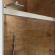 Incognito 76 56-59 x 76 in. 8mm Bypass Shower Door for Alcove Installation with Clear glass in Brushed Nickel