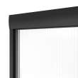 Aura 55-59 x 57 in. 6 mm Bypass Tub Door for Alcove Installation with Fluted glass in Matte Black
