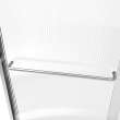 Aura 43-47 x 71 in. 6 mm Bypass Shower Door for Alcove Installation with Fluted glass in Chrome