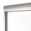 Aura 43-47 x 71 in. 6 mm Bypass Shower Door for Alcove Installation with Fluted glass in Brushed Nickel