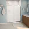 Aura 55-59 x 71 in. 6 mm Bypass Shower Door for Alcove Installation with Fluted glass in Chrome