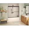 Aura SC 55-59 x 57 in. 8mm Sliding Tub Door for Alcove Installation with Clear glass in Matte Black