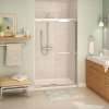 Aura SC 43-47 in. x 71 in. 8 mm Bypass Shower Door for Alcove Installation with Clear glass in Chrome