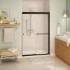 Aura SC 43-47 in. x 71 in. 8 mm Bypass Shower Door for Alcove Installation with Clear glass in Dark Bronze